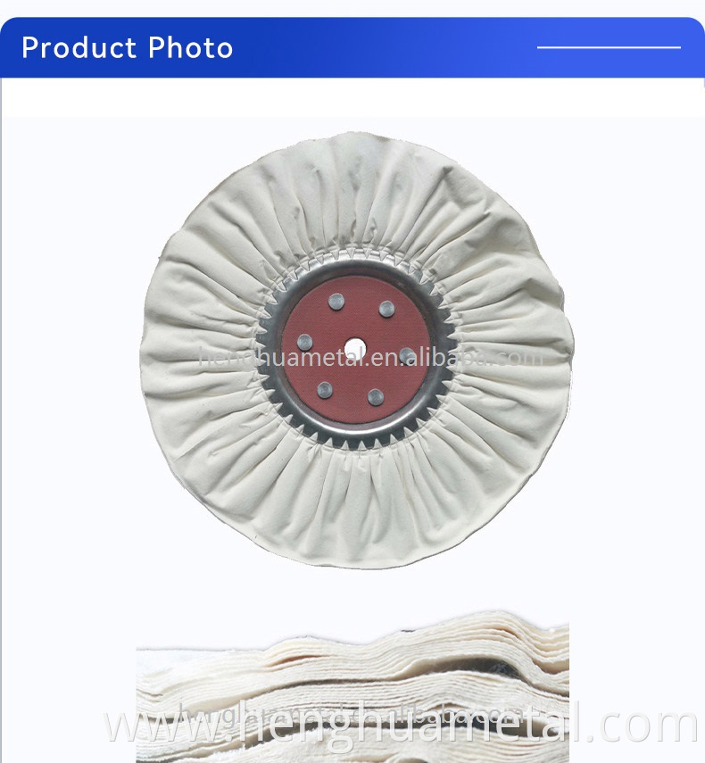 HENGHUA 2022 QUALITY WHITE BUFFING WHEEL FOR STAINLESS STEEL ALUMINUM